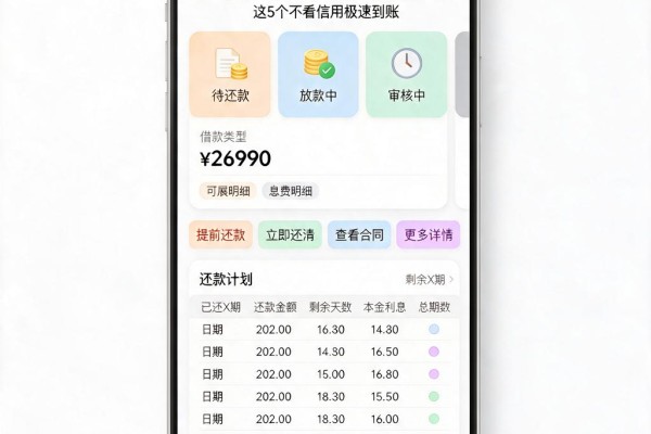 无视芝麻分！2026最新秒下6000的口子盘点，这5个不看信用极速到账