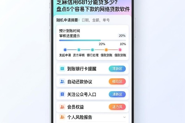 芝麻信用681分能贷多少?盘点5个容易下款的网络贷款软件