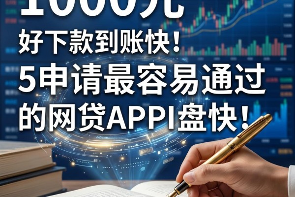 5个申请最容易通过的网贷APP盘点，1000元好下款到账快！