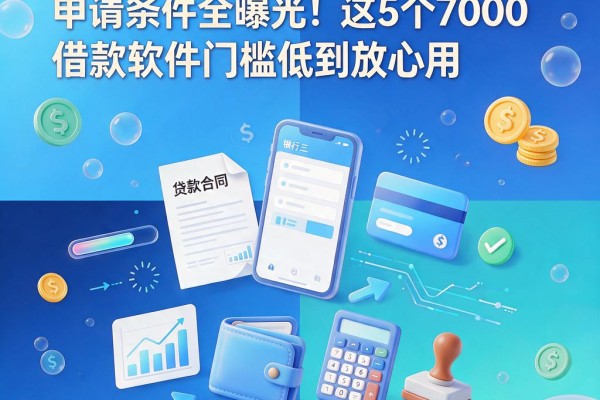 2026最新网上贷款申请条件全曝光!这5个7000借款软件门槛低到放心用
