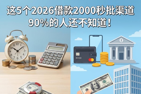 2026苹果手机贷款必下口子盘点：这5个2026借款2000秒批渠道，90%的人还不知道！