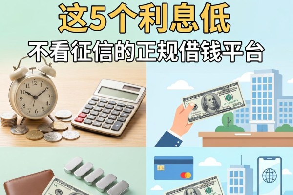 有不需要申请的贷款?这5个利息低、不看征信的正规借钱平台,今日必看重点!