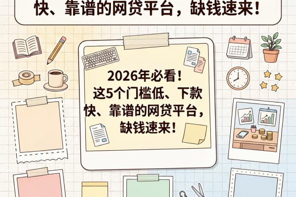 2026年必看!这5个门槛低、下款快、靠谱的网贷平台,缺钱速来!