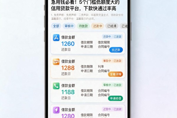 急用钱必看!5个门槛低额度大的信用贷款平台,下款快通过率高