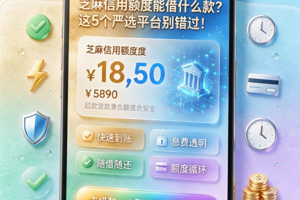 芝麻信用额度能借什么款？这5个严选平台别错过！