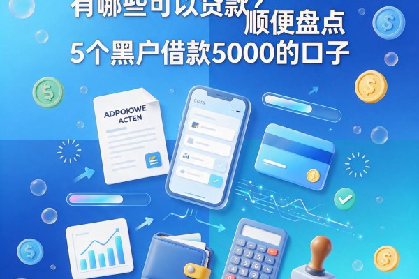 黑户必看！大额贷款口子有哪些可以贷款？顺便盘点5个黑户借款5000的口子