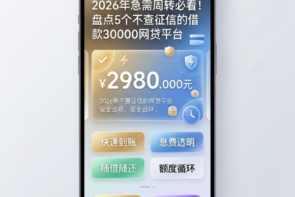 2026年急需周转必看!盘点5个不查征信的借款30000网贷平台,2026新不查征信的网贷平台有哪些全在这里了
