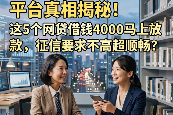 不看征信就能贷款的平台真相揭秘!这5个网贷借钱4000马上放款,征信要求不高超顺畅