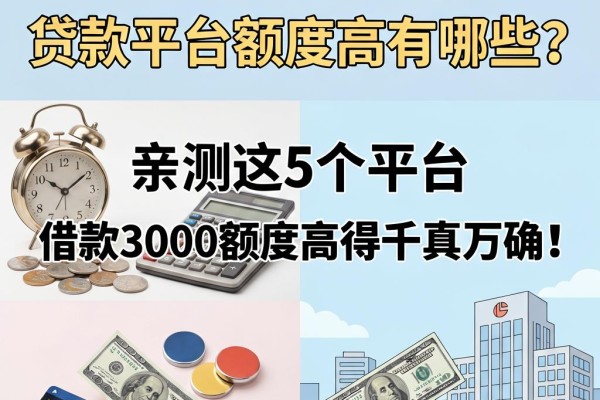 2026年必看！贷款平台额度高有哪些？亲测这5个平台，借款3000额度高得千真万确！