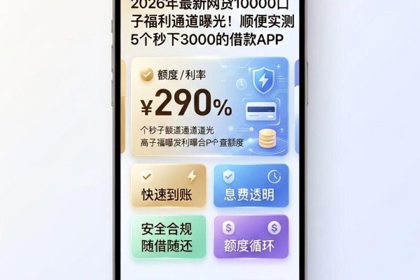2026年最新网贷10000口子福利通道曝光!顺便实测5个秒下3000的借款APP