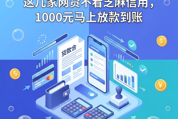 黑户必看!这几家网贷不看芝麻信用,1000元马上放款到账