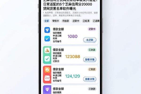 芝麻信用分贷网贷黑名单被众人验证！日常适配的5个芝麻信用分20000贷网贷黑名单软件曝光