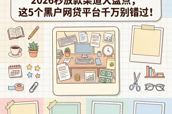不看征信和资质也能贷!2026秒放款渠道大盘点,这5个黑户网贷平台千万别错过
