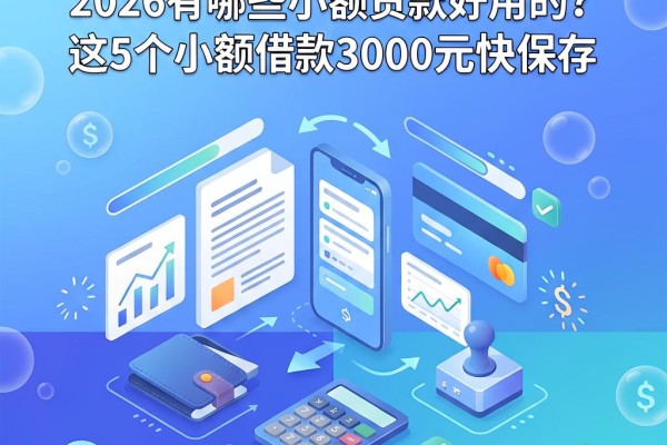 急用钱必看！2026有哪些小额贷款好用的？这5个小额借款3000元平台快保存