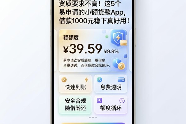 资质要求不高！这5个易申请的小额贷款App，借款1000元稳下真好用