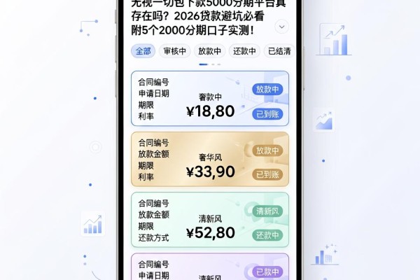 无视一切包下款5000分期平台真存在吗?2026贷款避坑必看,附5个2000分期口子实测!