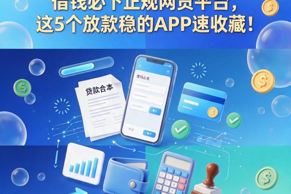 2026独家盘点:借钱必下正规网贷平台,这5个放款稳的APP速收藏!