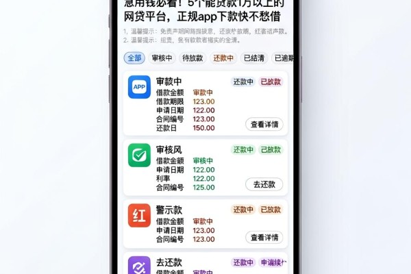 急用钱必看!5个能贷款1万以上的网贷平台,正规app下款快不愁借
