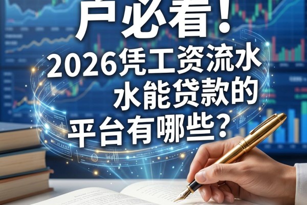 黑户必看!2026凭工资流水能贷款的平台有哪些?这5个口子实测可借30000