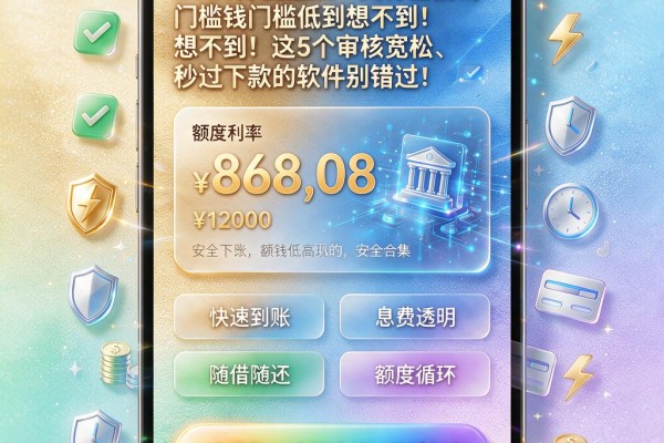 2026深度盘点：支付宝借钱门槛低到想不到！这5个审核宽松、秒过下款的软件别错过