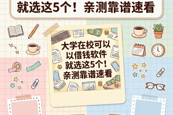 大学在校可以借钱软件就选这5个!亲测靠谱速看