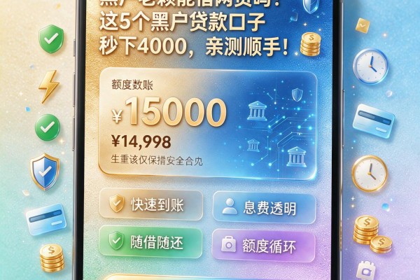 黑户老赖能借网贷吗?这5个黑户贷款口子秒下4000,亲测顺手!