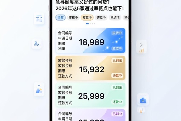 急寻额度高又好过的网贷?2026年这5家通过率低点也能下!