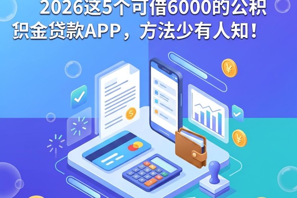 公积金也能秒到账?2026这5个可借6000的公积金贷款APP,方法少有人知!