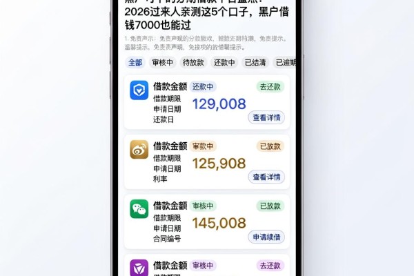 黑户可下的分期借款平台盘点！2026过来人亲测这5个口子，黑户借钱7000也能过