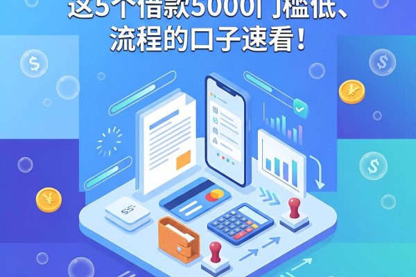 不查征信的分期有哪些?这5个借款5000门槛低、流程的口子速看