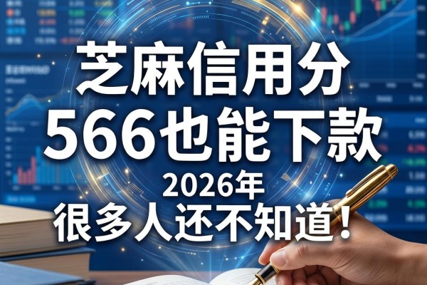 芝麻信用分566也能下款的网贷,2026年很多人还不知道!