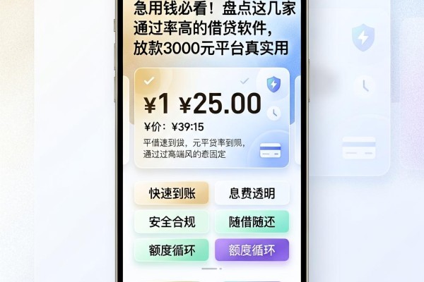 急用钱必看！盘点这几家通过率高的借贷软件，放款3000元平台真实用