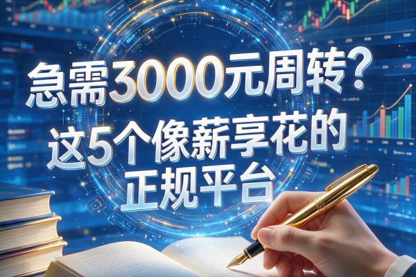 急需3000元周转?这5个像薪享花的正规平台,4月安全下款口子大盘点