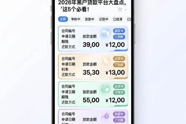 2026年黑户贷款平台大盘点,这5个必看!