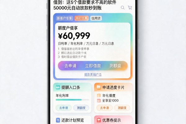 急用钱必看！实测2026年什么借款容易借到：这5个借款要求不高的软件，50000元自动放款秒到账