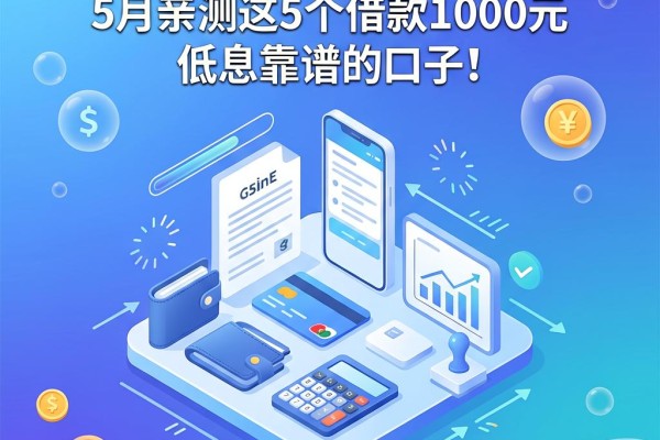 什么平台借钱利息低又放心?5月亲测这5个借款1000元低息靠谱的口子