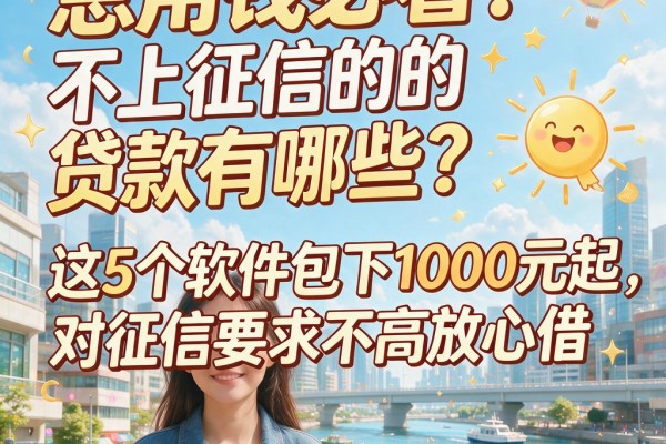 急用钱必看！不上征信的贷款有哪些？这5个软件包下1000元起，对征信要求不高放心借