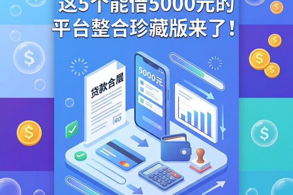 5000元急用钱?这5个能借5000元的平台整合珍藏版来了!