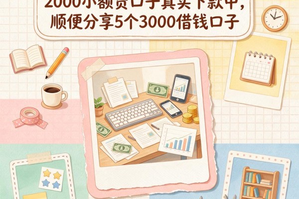 2026黑户必看！2000小额贷口子真实下款中，顺便分享5个3000借钱口子
