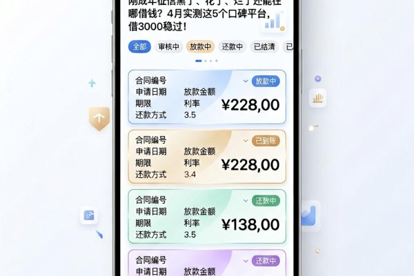 刚成年征信黑了、花了、烂了还能在哪借钱?4月实测这5个口碑平台,借3000稳过!