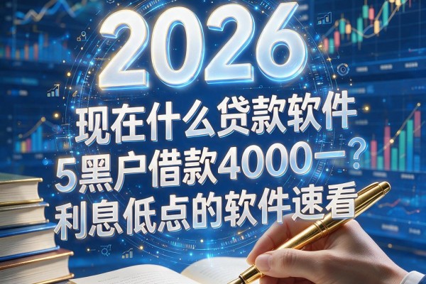 黑户现在什么贷款软件利息低一点？2026这5个黑户借款4000利息低点的软件速看