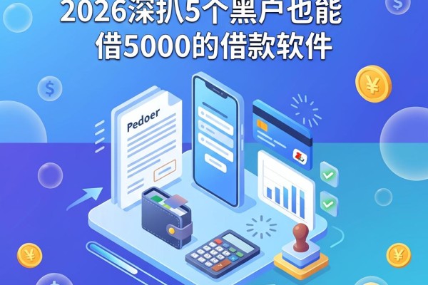 黑户什么软件可以借到钱?2026深扒5个黑户也能借5000的借款软件