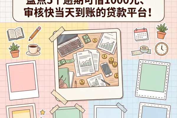 有逾期也能秒下款!盘点5个逾期可借1000元、审核快当天到账的贷款平台