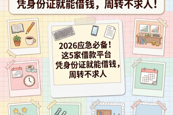 2026应急必备!这5家借款平台凭身份证就能借钱,周转不求人