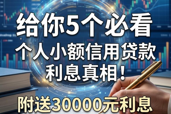 给你5个必看的个人小额信用贷款利息真相!附送30000元利息超低借款软件