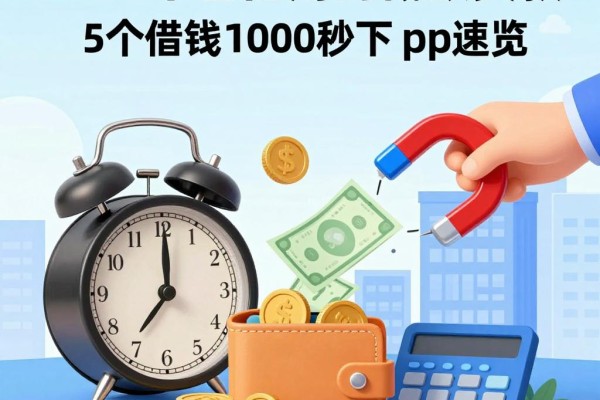 黑户必看!2026不看信用的低额贷款,这5个借钱1000秒下App速览
