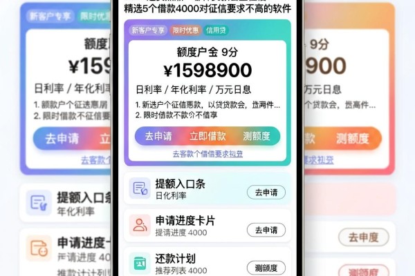 2026速贷热点!哪种贷款会上征信?精选5个借款4000对征信要求不高的软件
