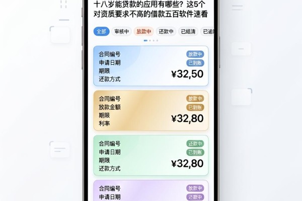 十八岁能贷款的应用有哪些？这5个对资质要求不高的借款五百软件速看