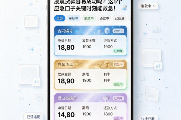 凌晨贷款容易成功吗?这5个应急口子关键时刻能救急!