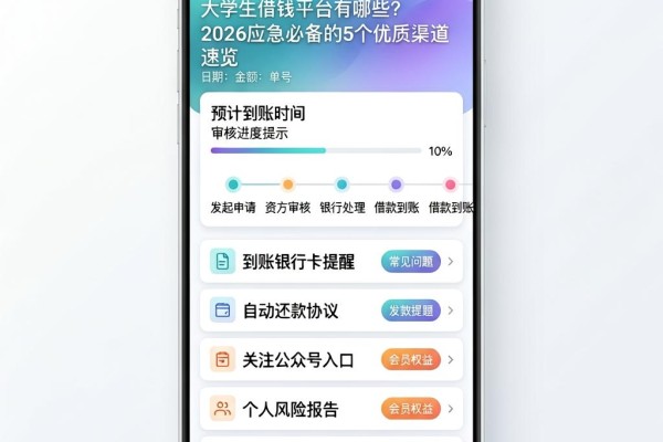 大学生借钱平台有哪些?2026应急必备的5个优质渠道速览